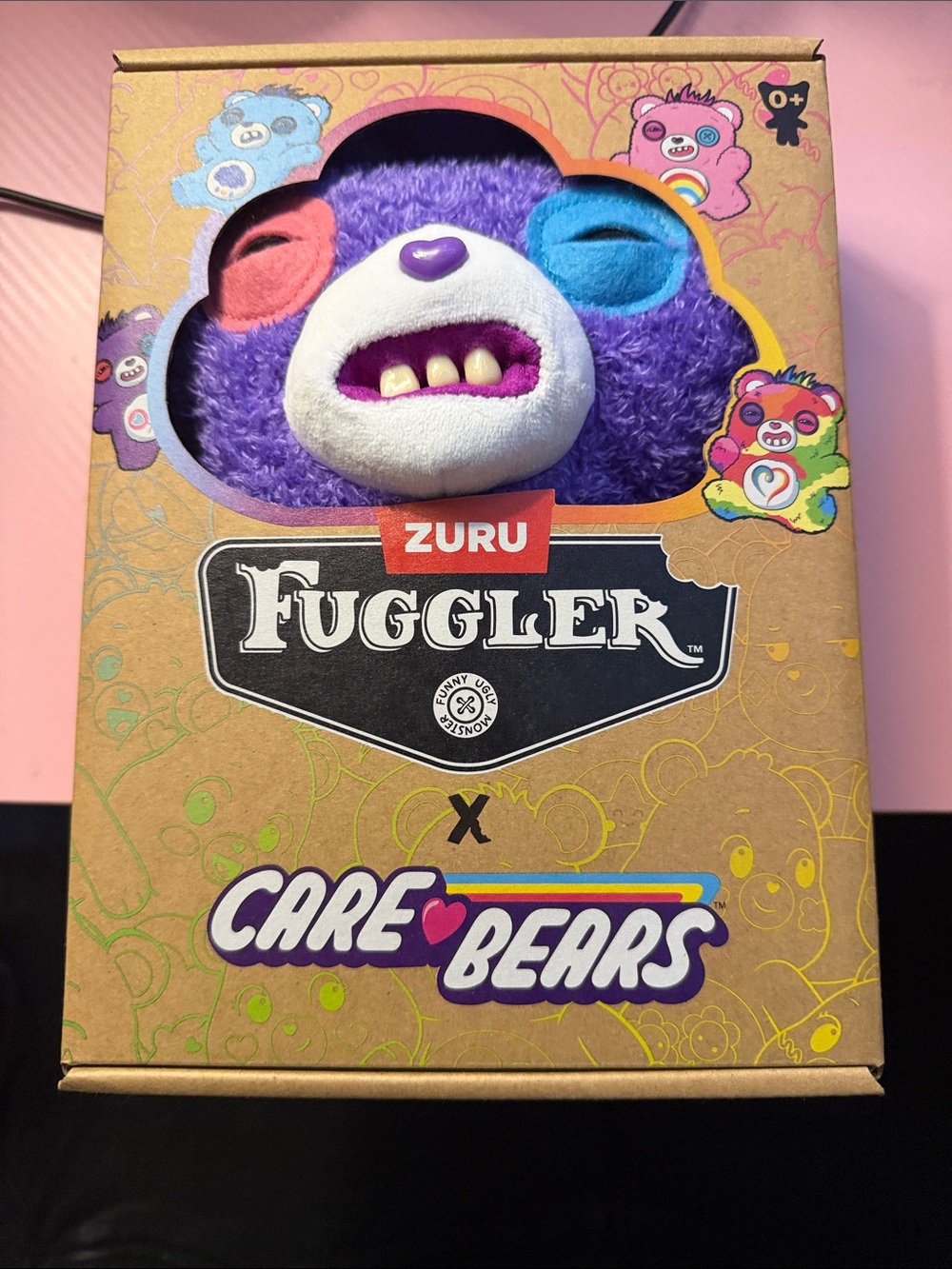 Zuru Fuggler x Care Bears Purple Plush with Blue & Pink Accents